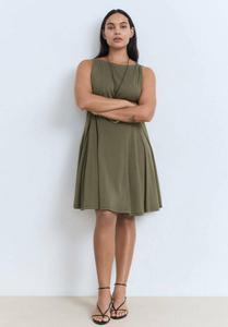 Платье Mango SHORT FLARED, Khaki