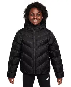 Спортивная куртка свободного кроя для мальчиков и девочек на весь день Nike, черный