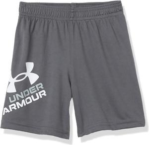 Короткие шорты Under Armour Boys Prototype, эластичный пояс, мягкие и удобные, Pitch Gray S21