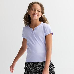 Детская футболка с коротким рукавом и планкой So, Isadora Purple