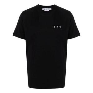 Футболка men's solid color caravaggio arrow short sleeve black t-shirt Off-White, черный