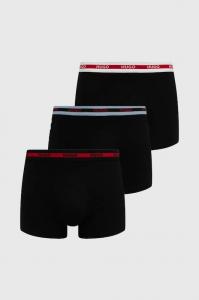 Комплект из 3 боксеров boxerbr tripl planet HUGO, черный