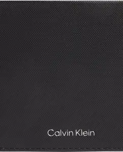 Кожаное тройное портмоне Calvin Klein, черный