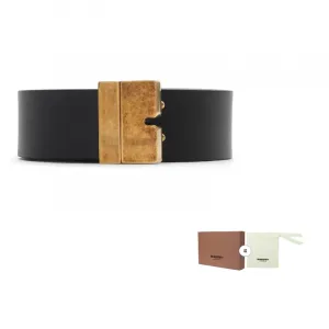 Burberry Мужской ремень из телячьей кожи черный шириной 3.5 см, Black