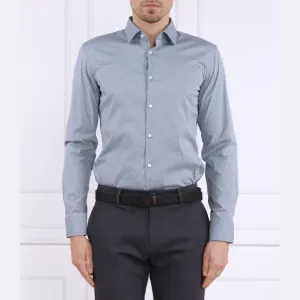 Kenno рубашка узкого кроя Hugo, синий