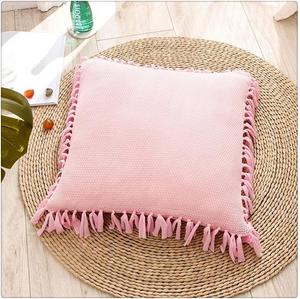 ZUIAI Чехол для подушки с кисточкой хлопок домашний декор наволочка для дивана кровати минималистичный ручной работы Black JoJos Bizarre Adventure Black-jojo's Bizarre Adventure1