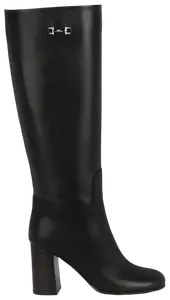 Женские сапоги Ferragamo Ovidio 85 до колена, черные