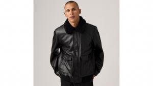 Куртка-авиатор со съемным воротником из шерпы Levi's, Black