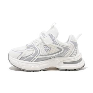 Низкие детские кроссовки для бега ABC KIDS, белый/серый