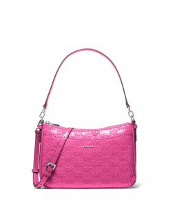 Сумка кросс-боди MICHAEL Michael Kors Jet Set Medium Top Zip Pouchette Crossbody, цвет Wild Berry