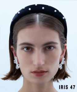 Iris47/самая широкая повязка на голову grace/повязка на голову hb85, цвет Black