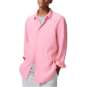 UNIQLO SS26 Футболки Мужские Персиково-розовые Moderate
