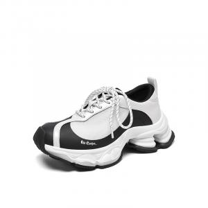 Lee Cooper Низкие массивные кроссовки женские бежево-черные, цвет Beige Black