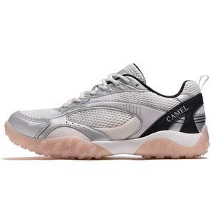 Высокие дышащие противоскользящие низкие туристические ботинки Women's CAMEL, белый/черный/розовый