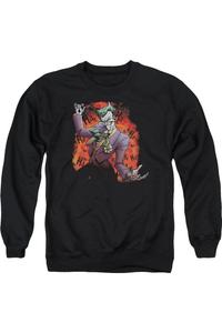 Толстовка Batman Jokers Ave для взрослых с круглым вырезом Gildan, черный