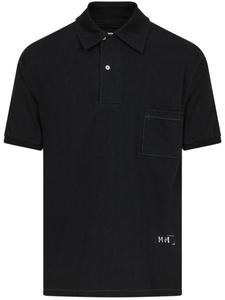 Maison Margiela рубашка поло с логотипом, черный