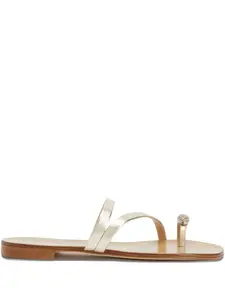 Декорированные босоножки Febe Crystal Giuseppe Zanotti, золотистый