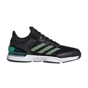 Кроссовки Adizero Ubersonic 2.0 'Black Glow Green', черный