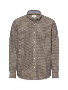 Camel Active Рубашка с длинными рукавами и нагрудным карманом оливково-зеленого цвета