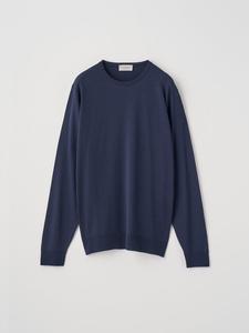 Вязаный пуловер с круглым вырезом и длинными рукавами | SCANLAN | 30G, современный крой