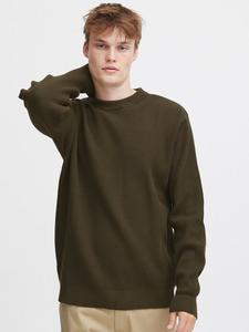 Вязаный свитер сдхами Solid, зеленый