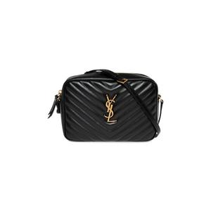 Сумка Saint Laurent Lou Quilted Crossbody Bag, черный
