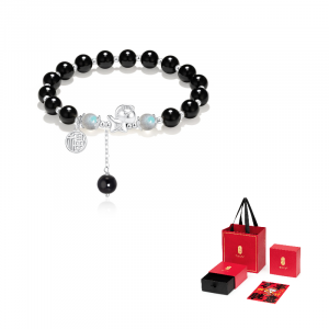 Браслет из агата Jodie&Kevin, унисекс Jodie＆Kevin, черный-immediately rich overnight