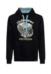 Толстовка с мягким начесом внутри Unleash Spirit KING KEROSIN, черный