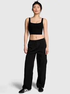 Брюки-карго с парашютом Pink, черный