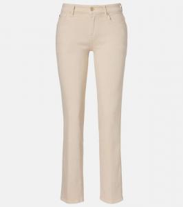 Лотта джинсы мид-райз с широкими штанинами 7 For All Mankind, Colored Luxe Vintage Oatmeal