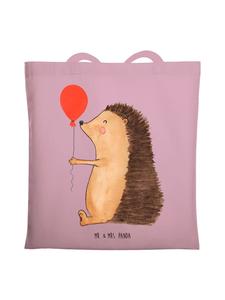 Mr. & Mrs. Panda Сумка-шоппер с воздушным шариком в виде ежика, без слов, розового пастельного цвета