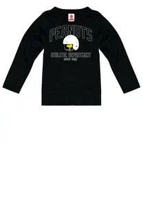 Рубашка с длинными рукавами LOGOSHIRT "Арахис – Вудсток", с лицензионным принтом, черный