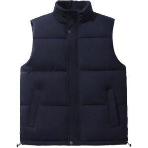 Жилет Unisex Stand Collar утепленный с флисовой подкладкой Others VanCamel, темно-синий