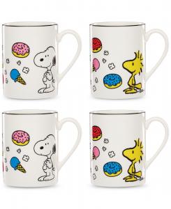 Набор из 4 кружек с изображением шеф-повара Снупи Lenox, мультколор