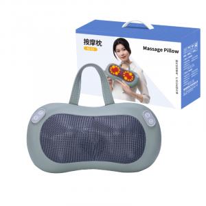 Массажная подушка для ног, поясницы, плеч и шеи с имитацией человеческого разминания, функцией нагрева, двойного использования для дома и автомобиля A1-13 ENLONG, зеленый