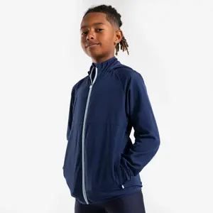 Детская ветрозащитная беговая куртка Kiprun Kiprun防风-темно-синий серый