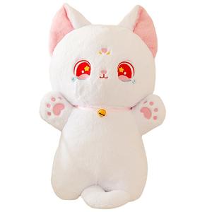 Мягкая игрушка котенок Cute Cat Baby Kitten Dolls высота 35см/40см/50см/60см OU DI PIG, белый