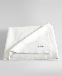 Двустороннее покрывало с логотипом, 50 x 70 дюймов Calvin Klein, Pale Gray, Ivory