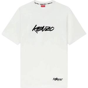 Футболка с принтом логотипа KENZO, белый