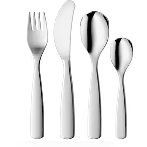 Детские столовые приборы gnali & zani (набор из 4 предметов), производство Италия, цвет edelstahlfarben/bunt