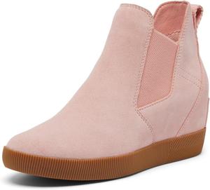 Женские ботинки на танкетке SOREL Out N About Slip-On, Faux Pink, Gum 2