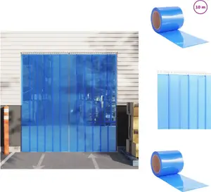 Дверная штора , синяя, 200x1,6 мм, 10 м, ПВХ - Шторы и шторы vidaXL