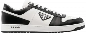Кроссовки Prada Downtown Leather 'White Black', черный