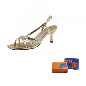 WOXXXN Женские сандалии на одной застежке золотые, цвет Gold