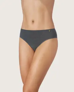Классические трусики среднего размера из экологически чистой ткани ZD, темно-серый