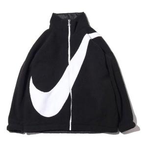 Куртка с большим логотипом Swoosh, ягненок Nike, черный