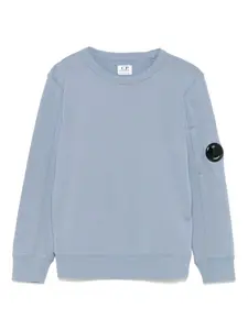 Толстовка с декором Lens C.P. Company Kids, синий