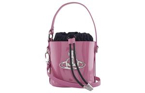 Vivienne Westwood Кожаная сумка ведро через плечо кроссбоди клатч розовый