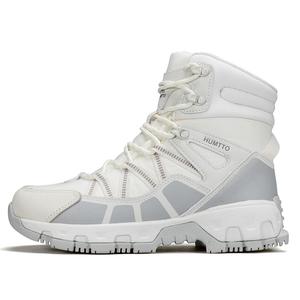HUMTTO Женские короткие зимние ботинки с термоамортизацией, до середины голени, цвета слоновой кости