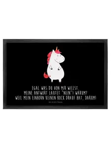 Коврик для ног Mr. & Mrs. Panda, черный